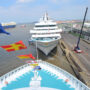 Die MS Amadea im Visier