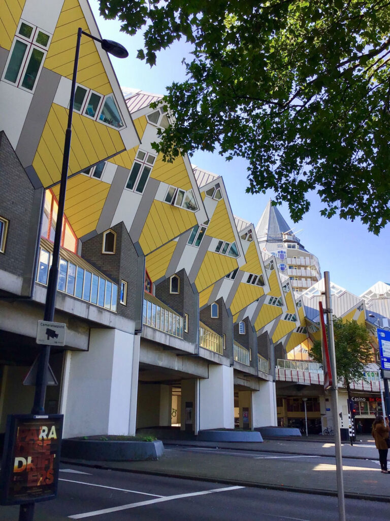 Die Kubus-Häuser in Rotterdam.